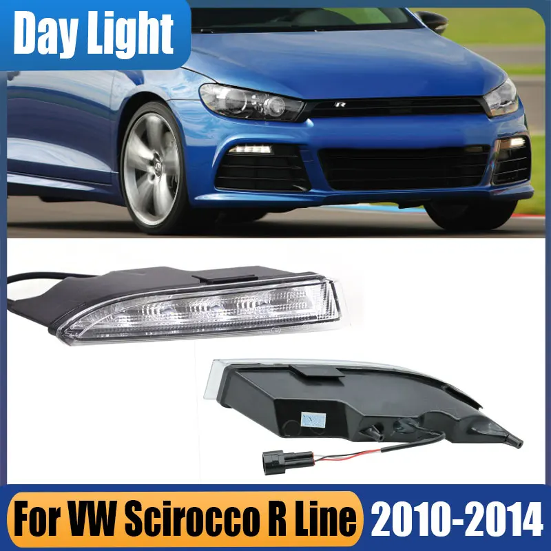 

Для VW Volkswagen Scirocco R Line 2010-2014 Автомобильные светодиодные DRL дневные ходовые огни Белые противотуманные фары Желтый указатель поворота в сборе