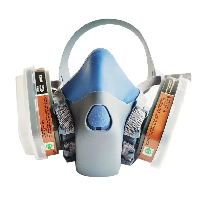 Conjunto 7502 máscara protetora respiratória, pintura industrial spray poeira máscara de gás com 501 5n11 6001cn quícial meia máscara facial