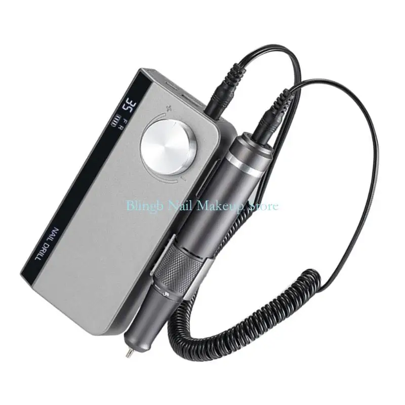 28TA Portable Drill 35000 دورة في الدقيقة ، آلة ملفات الأظافر الكهربائية القابلة لإعادة الشحن