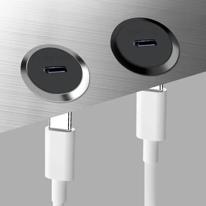 TYPE-C Rundmodul-Adapter, C-Port, USB-Buchse, doppelseitig, C-Typ, Datenübertragung, Docking, Lade, Netzwerk, Kabelanschluss