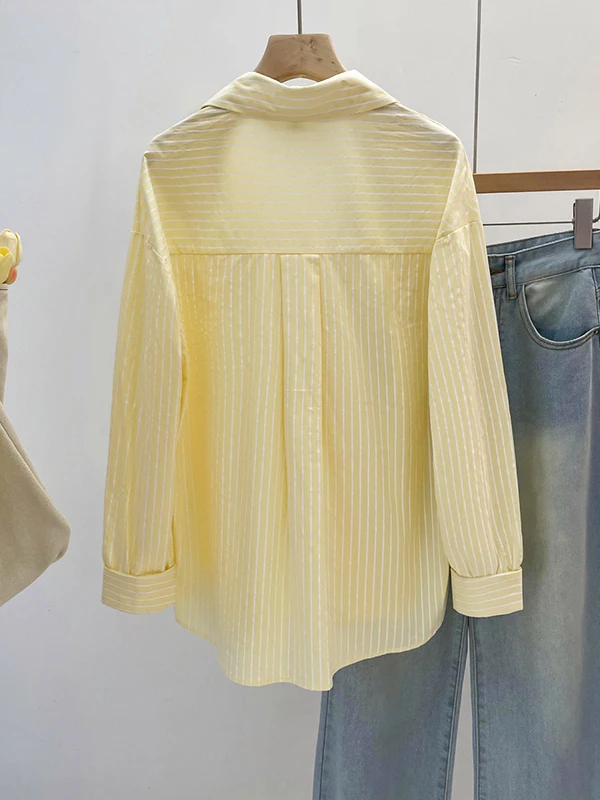 

Свободное повседневное пальто для похудения в полоску irt Jaet Tagl Design, весна-осень, новое женское длинное пальто с воротником-стойкой