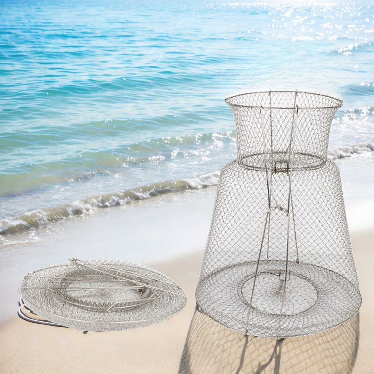 

New Network Fishing Net Accessories Carp Landing Equipment Tackle Mesh Goods Tool Supplies Wire Tools Sea Scoop Punch Novelties