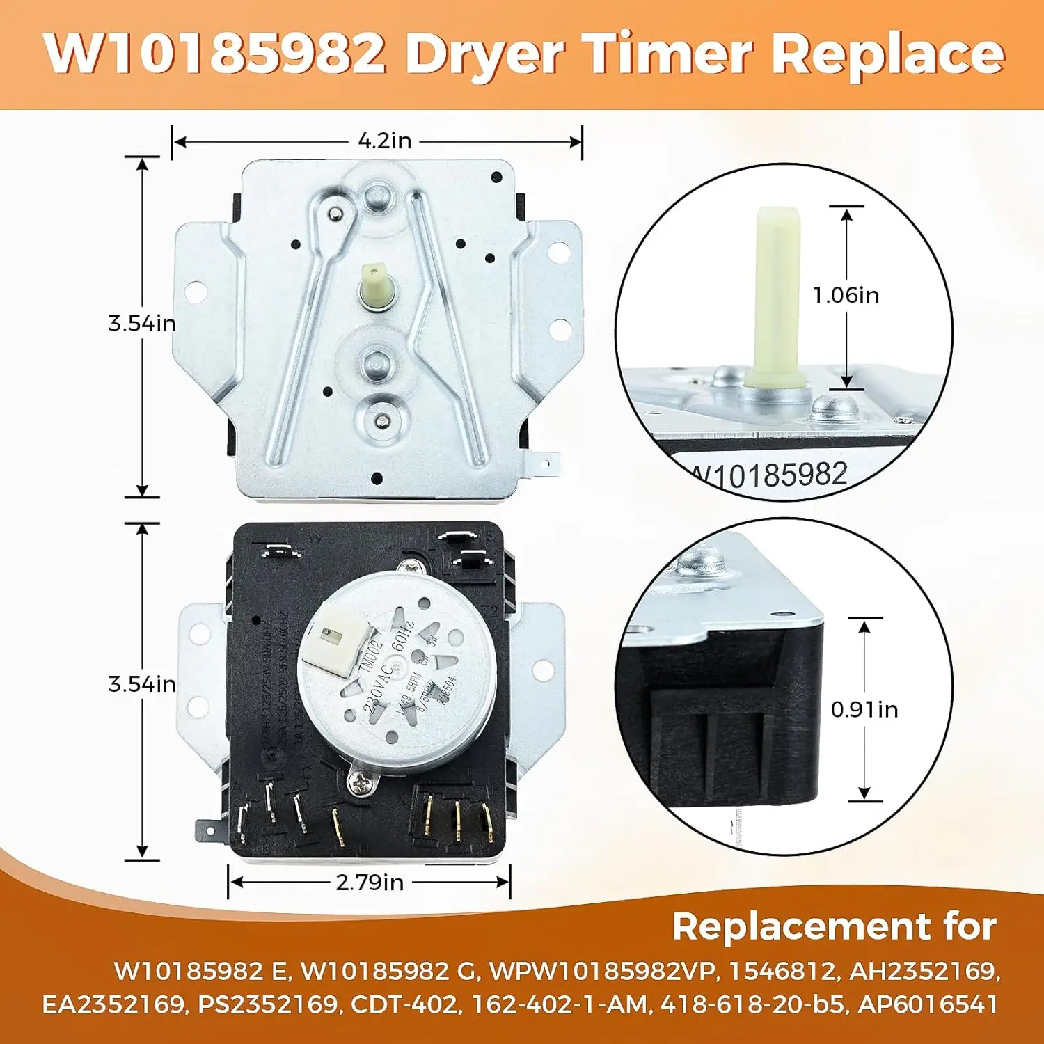 1 Pc W10185982 Drye…