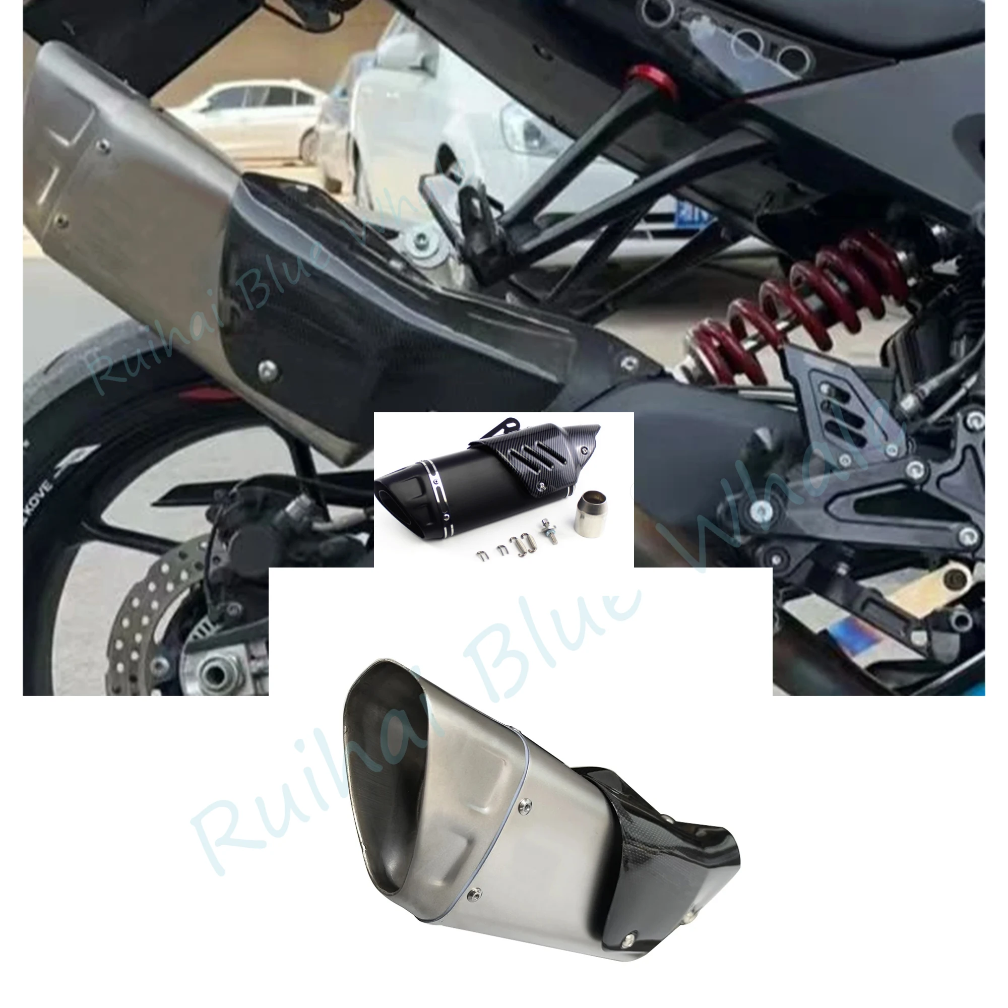 كاتم صوت ماسورة عادم الدراجة النارية من Universal Escape Moto Motorcross #1