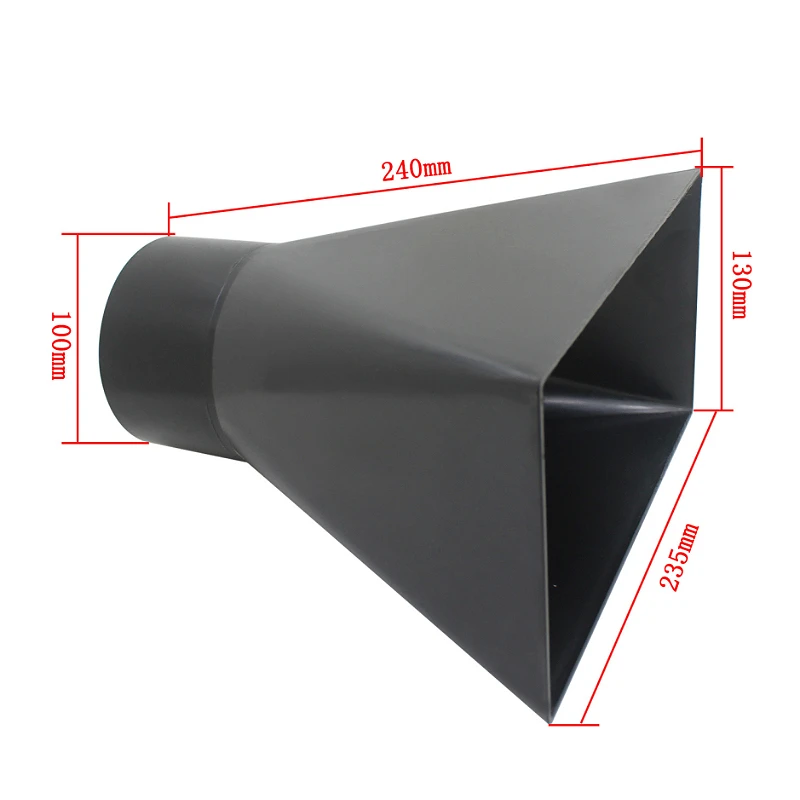 1PCS Dust Collector Hood for Rectangular Suction Port Funnel Shape Mouth Industrial Vacuum Cleaner Connector Accessories