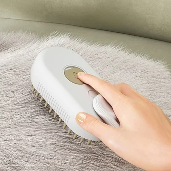 Pet Steam Brush Cat Dog Cleaning Steamy Spray Massage Beauty Comb 3 In 1 Hair Removal Grooming Supplies Pets Accessories 5
