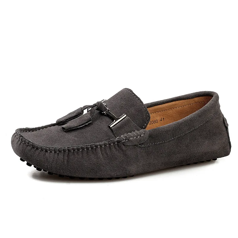 

Мужские повседневные туфли из натуральной кожи, модные мокасины-лоферы без шнурков, удобные туфли-лодочки
