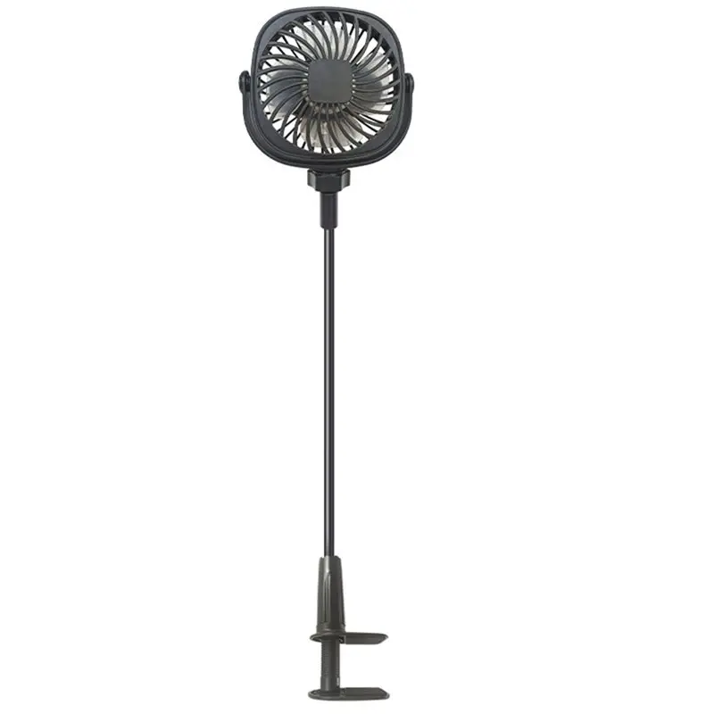 

【Great Sale】Portable USB Charging Office Desktop Retractable Clip Fan 2200Mah Electric For Mini Stroller Fan Small Cooler For Ou