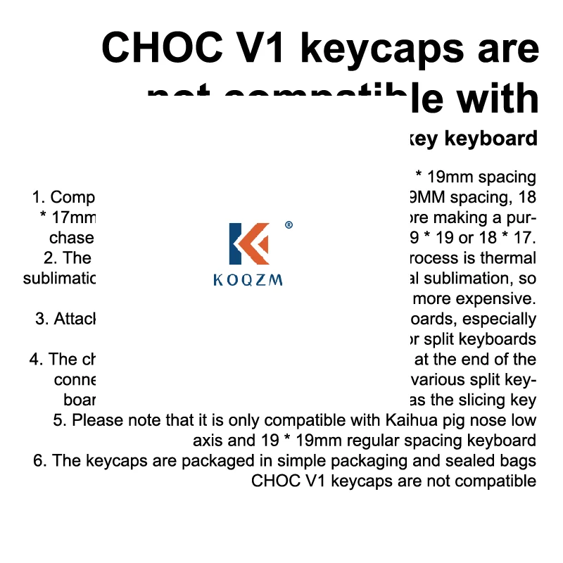 

70Key Chocfox CFX Black White Transparent Low Profile PBT Keycaps For Kailh Choc V1 Mechanical Keyboard Ultra Thin 1u Keycap