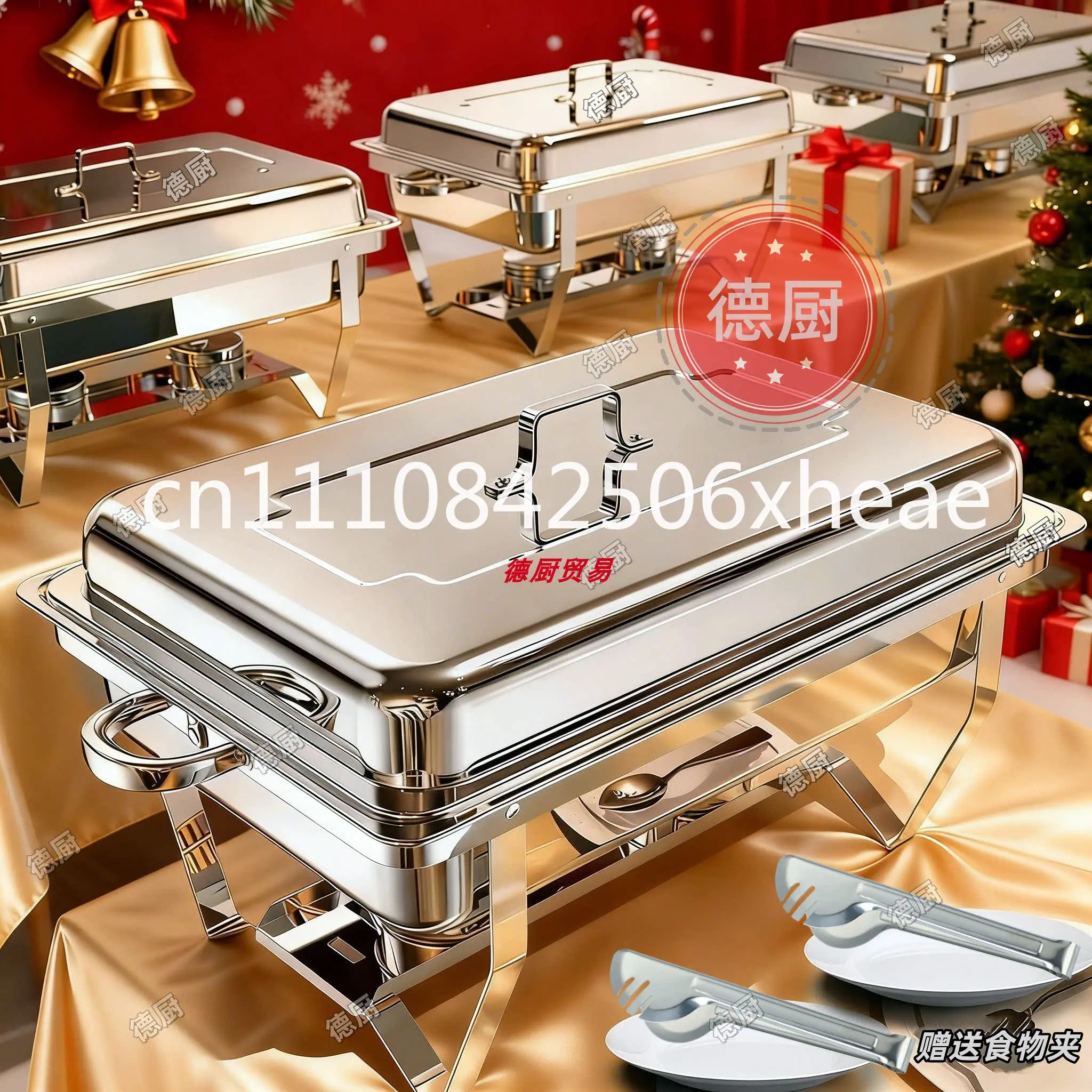 

1 pcs Stainless steel buffet stove single compartment double compartment three-compartment self-service insulation stove