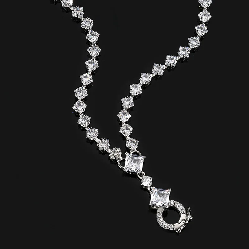 

Autumn and Winter New Jewelry White Gold Plated Bubble Wild Chain Buckle Detachable 45 + 5cm