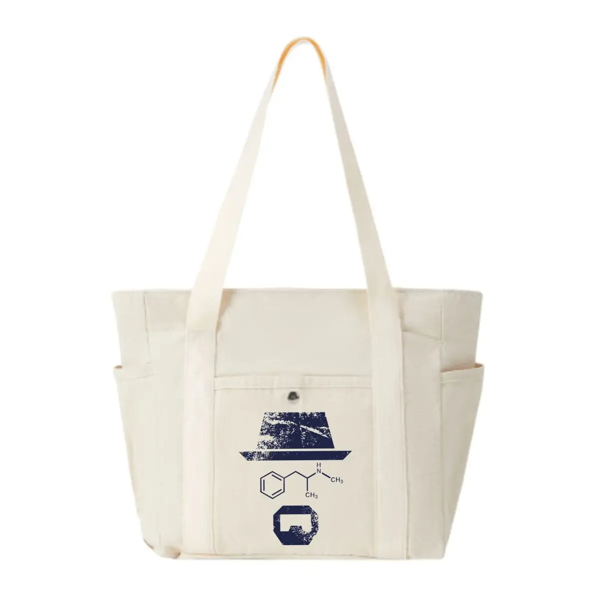 

Chemistry Hat & Goggles Graphic Solid Color Versatile Lazy Style Crossbody Bag Large Capacity Commuter Tote Bag