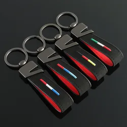 Suede Leather Car Keychain Keyring Keyfob Germany France Italy National Flag Key Chain Ring Fob Gift