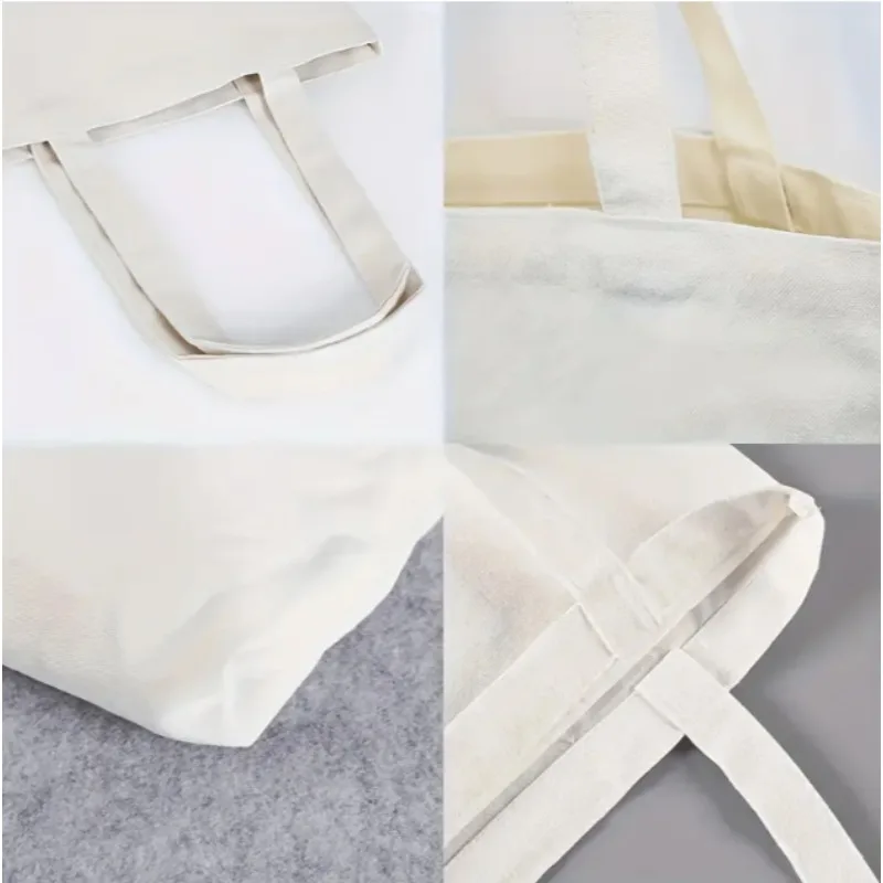 حقيبة كتف قماشية بسيطة وجديدة "HI" فقاعات الكلام طباعة أوراق ملونة تصميم بسيط حقيبة يد نسائية كاجوال