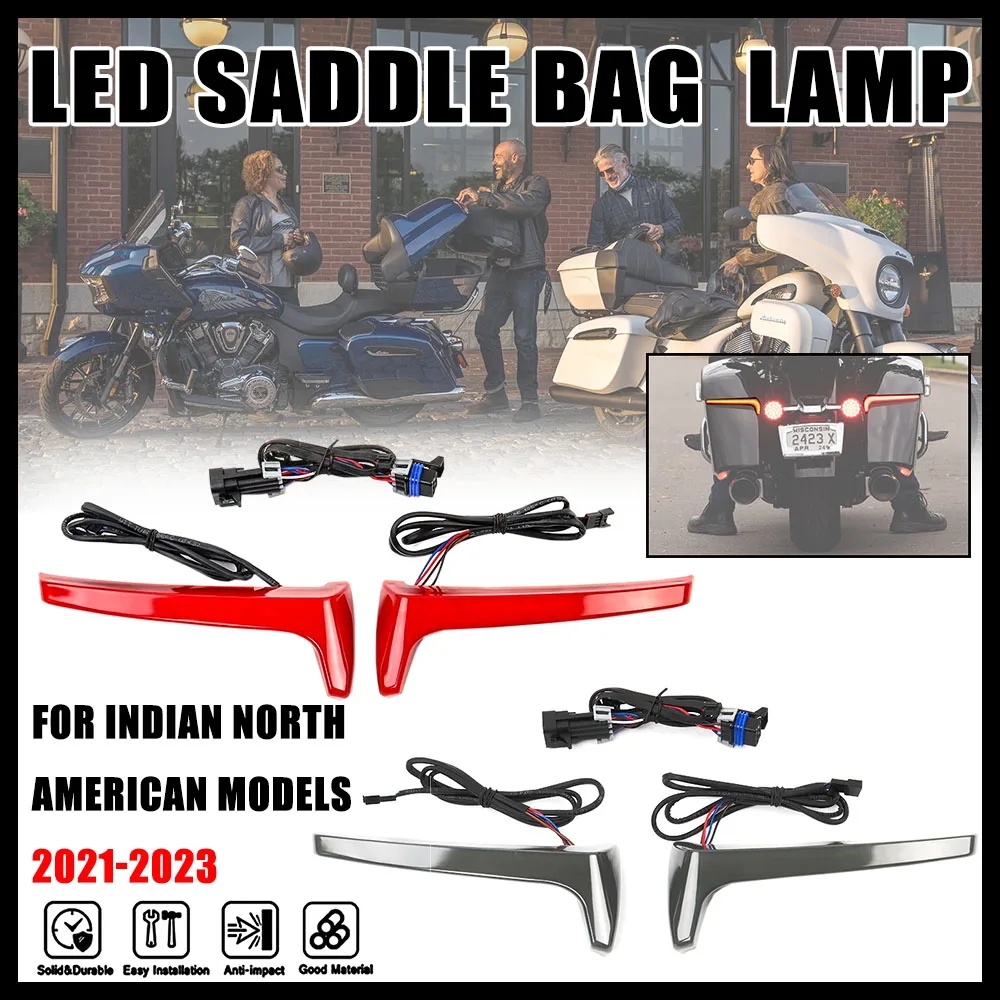 

Новые светодиодные подседельные сумки, указатели поворота, аксессуары для мотоциклов для Индии, североамериканские модели, модели Roadmaster 2021-2023