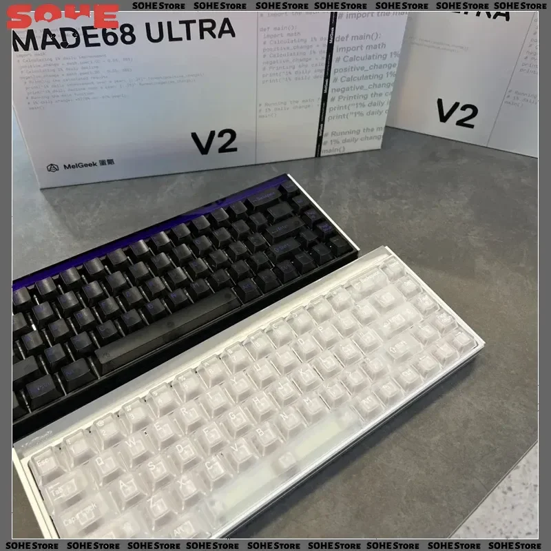 2026New melgeek MADE68 V2 ULTRA Star-level Magnetic Switch Keyboard All-aluminum body Professional Gaming Keyboard for Esports