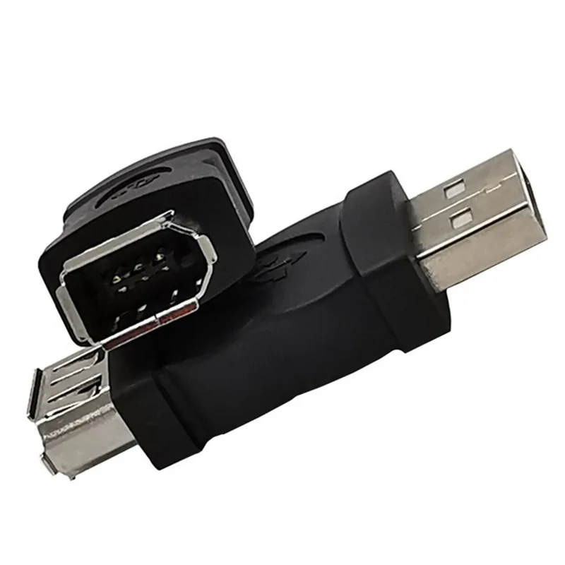 محول USB ذكر إلى ذكر لـ Firewire IEEE 1394 ، 6 دبوس ، USB 2.0 ، موصل للكاميرا ، الهاتف المحمول ، مشغل MP3