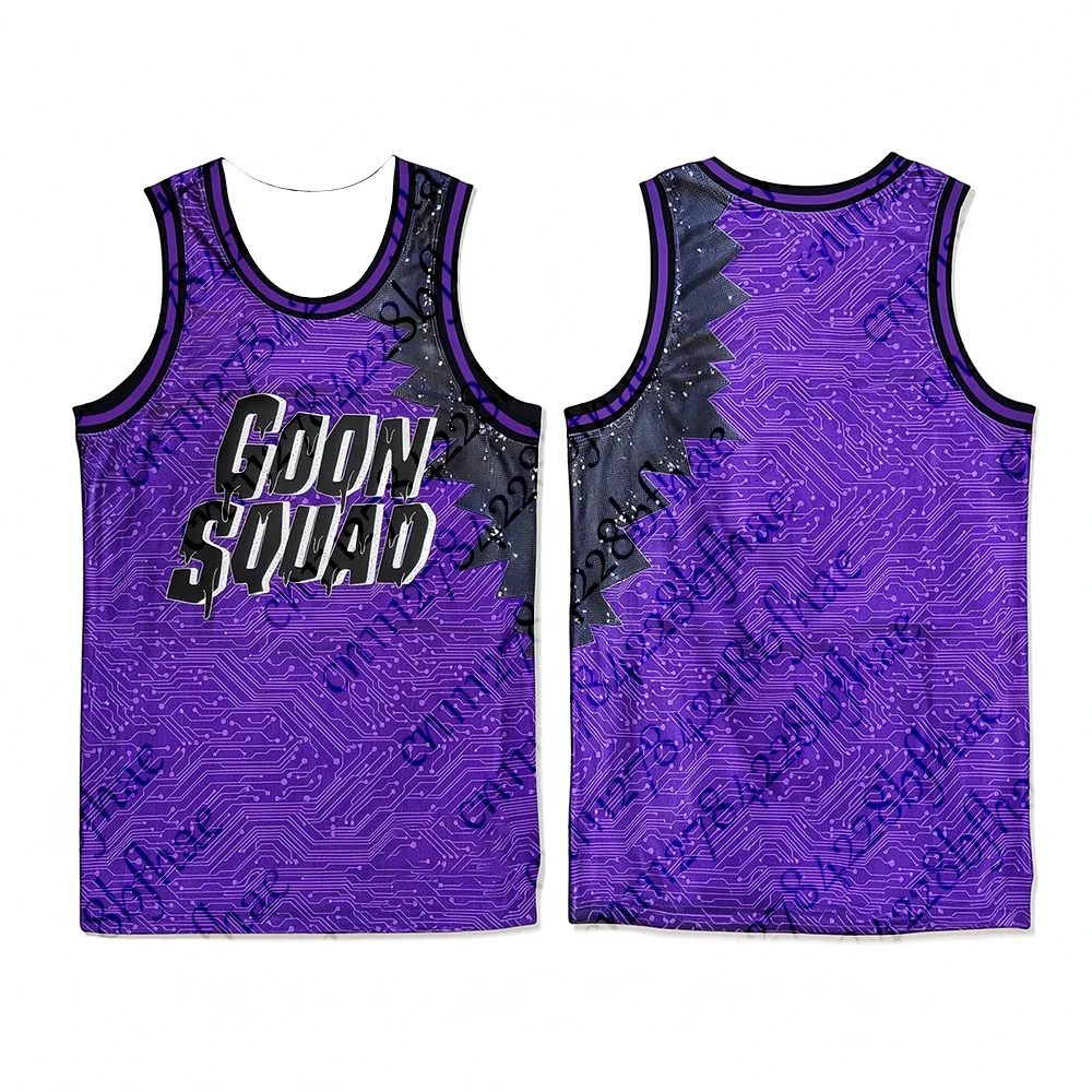 Camiseta Deportiva Retro con Estampado Cyber Circuit de la Película Space Jam Goon Squad para Hombre y Mujer, Camiseta sin Mangas para Niños
