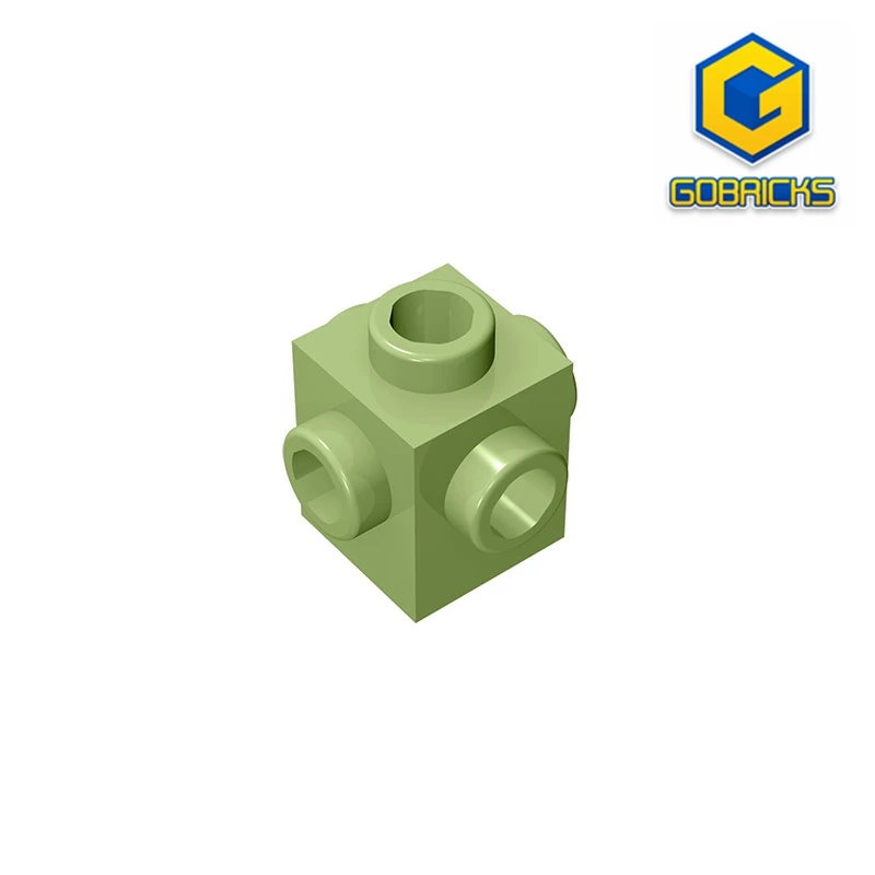 

Gobricks GDS-650 BRICK 1X1 W. 4 KNOBS compatible with lego 4733 children's toys Assembles Building Blocks Technical