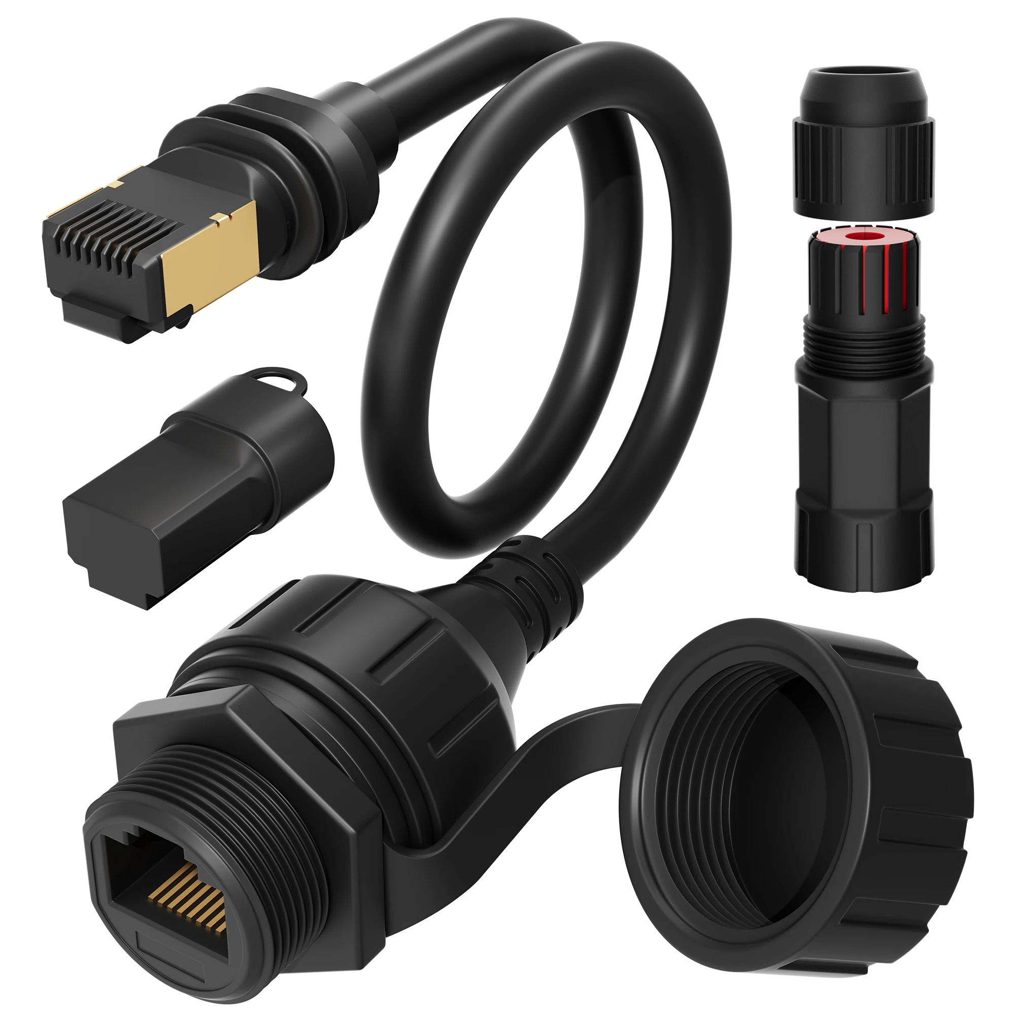 Starlink Standard 4/4X/Gen3/Mini/V5 Ethernet Adapter 0.3M Waterproof Starlink Cable RJ45 Coupler Ethernet Cable Extension