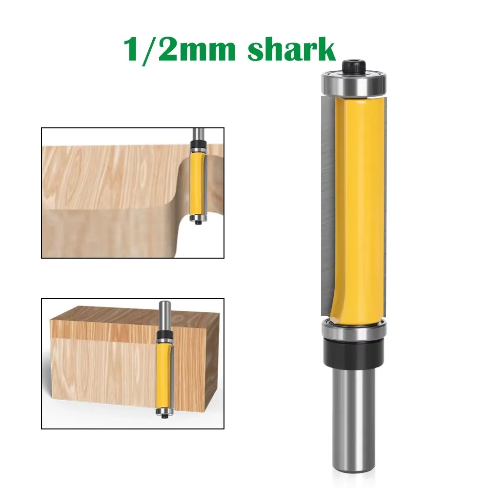 

1 шт., 12 мм, 1/2 хвостовика, верхний и нижний подшипник, заподлицо, фреза с узором, фреза для деревообработки, фрезы