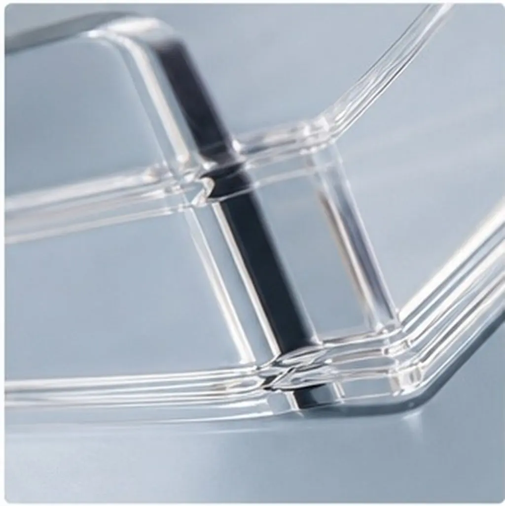 6Pcs Transparent Acrylic Business Card Display Holder Clear Desk Stand Organizer Storage Rack Office Meeting Exhibition