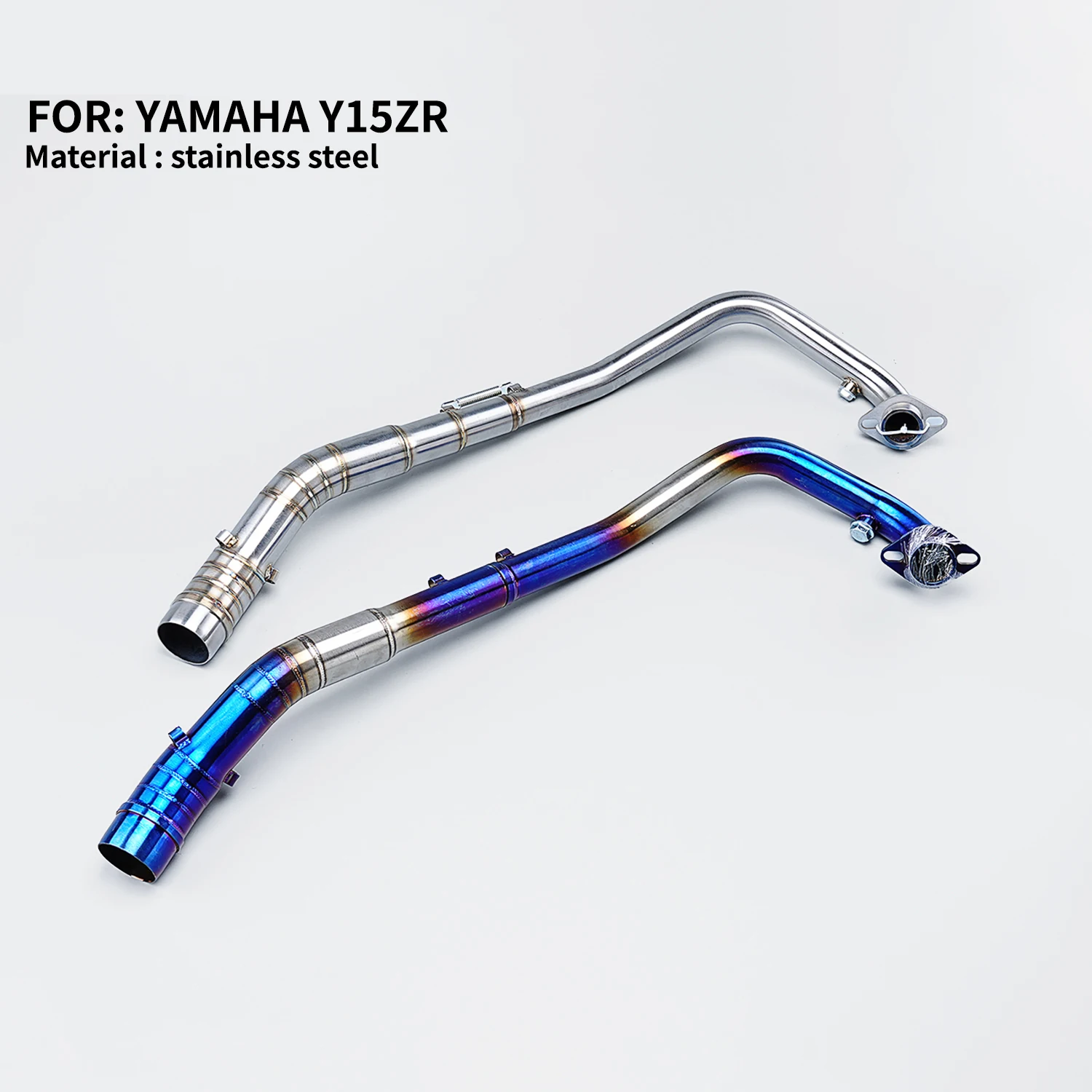 

Выхлопная труба для мотоцикла Y15 Y15ZR EXCITER150, передняя средняя соединительная трубка из нержавеющей стали, соединительная трубка для глушителя.