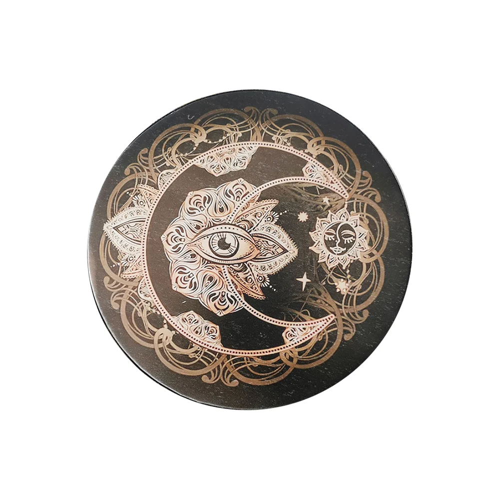 طبل القمر الكيميائي الحرف اليدوية موضة شامان طبل شجرة الحياة أداة شفاء الصوت للتأمل الموسيقى الروحية