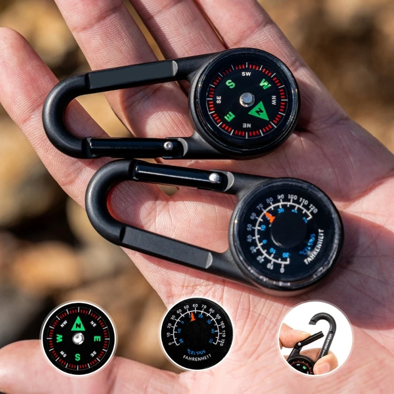 Double Sided Compasses Thermometers Quickly Release Hiking Backpack Buckle Enduring JOME