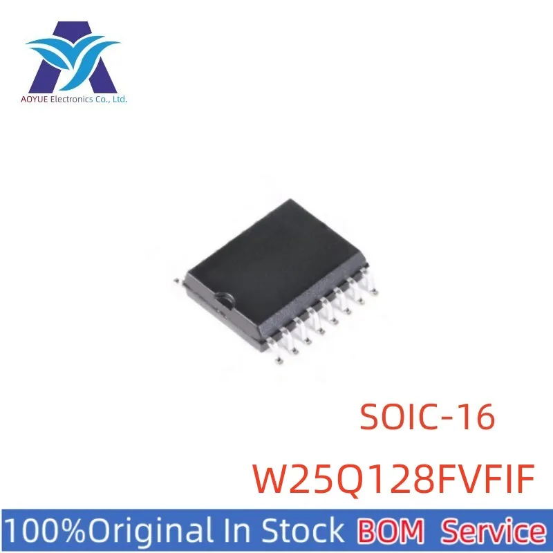 W25Q128FVFIF W25Q128FVFIG W25Q128FVFIQ P/N: 25Q128FVFG 25Q128FVFQ 25Q128FVFF SOIC-16 TR NOR Flash Serial Memory Chip Series