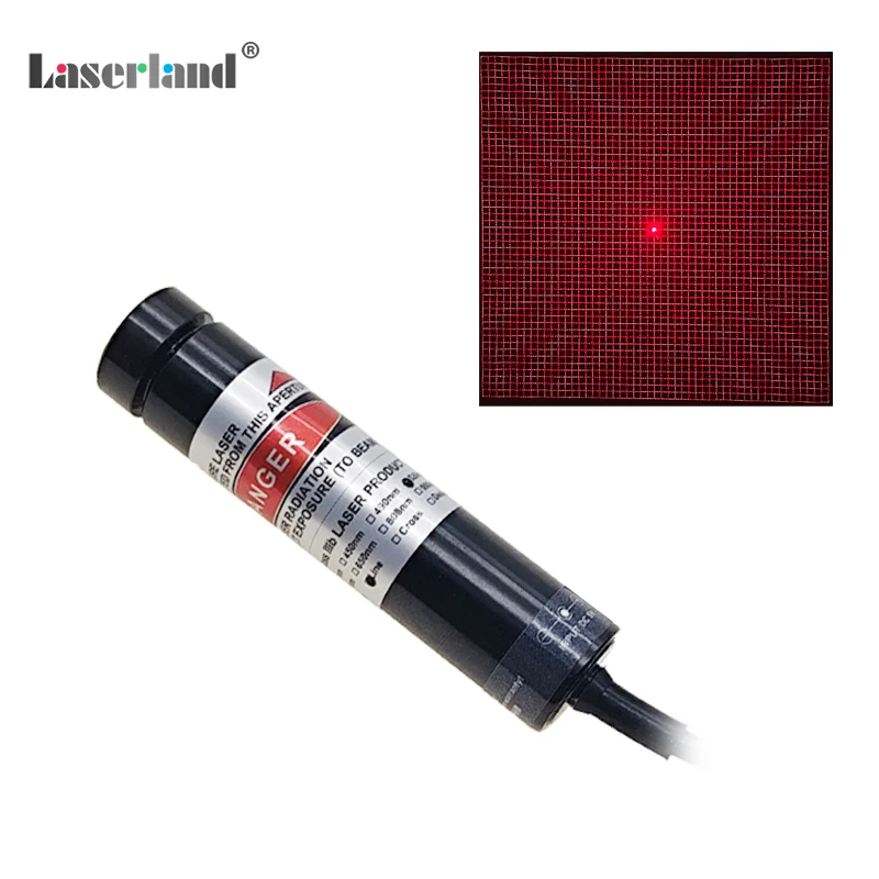 650nm 100mW 50*50 Grid Red Light Grating Laser Module 3D Structural Source Scanner Scanning