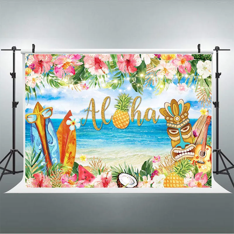 Flamingo Merah Muda Gadis Ulang Tahun Pertama Fotografi Latar Belakang Bunga Daun Hijau Tropis Fotografi Latar Belakang Alat Peraga Foto Nanas