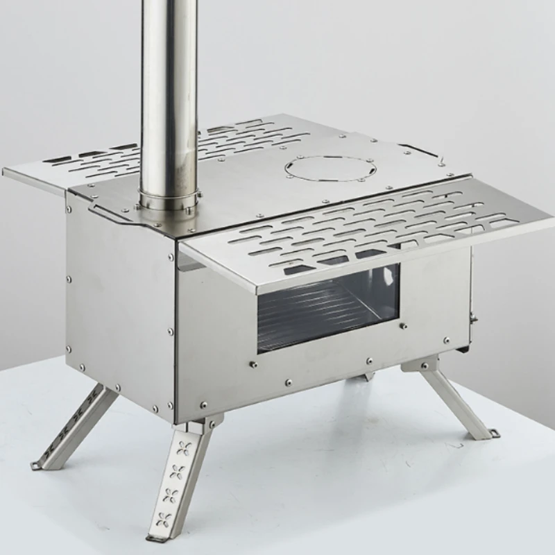 Multi Functional Outdoor Firewood Stove Thickened Sturdy Durable High-temperature Resistant Stove Convenient Camping Supplies