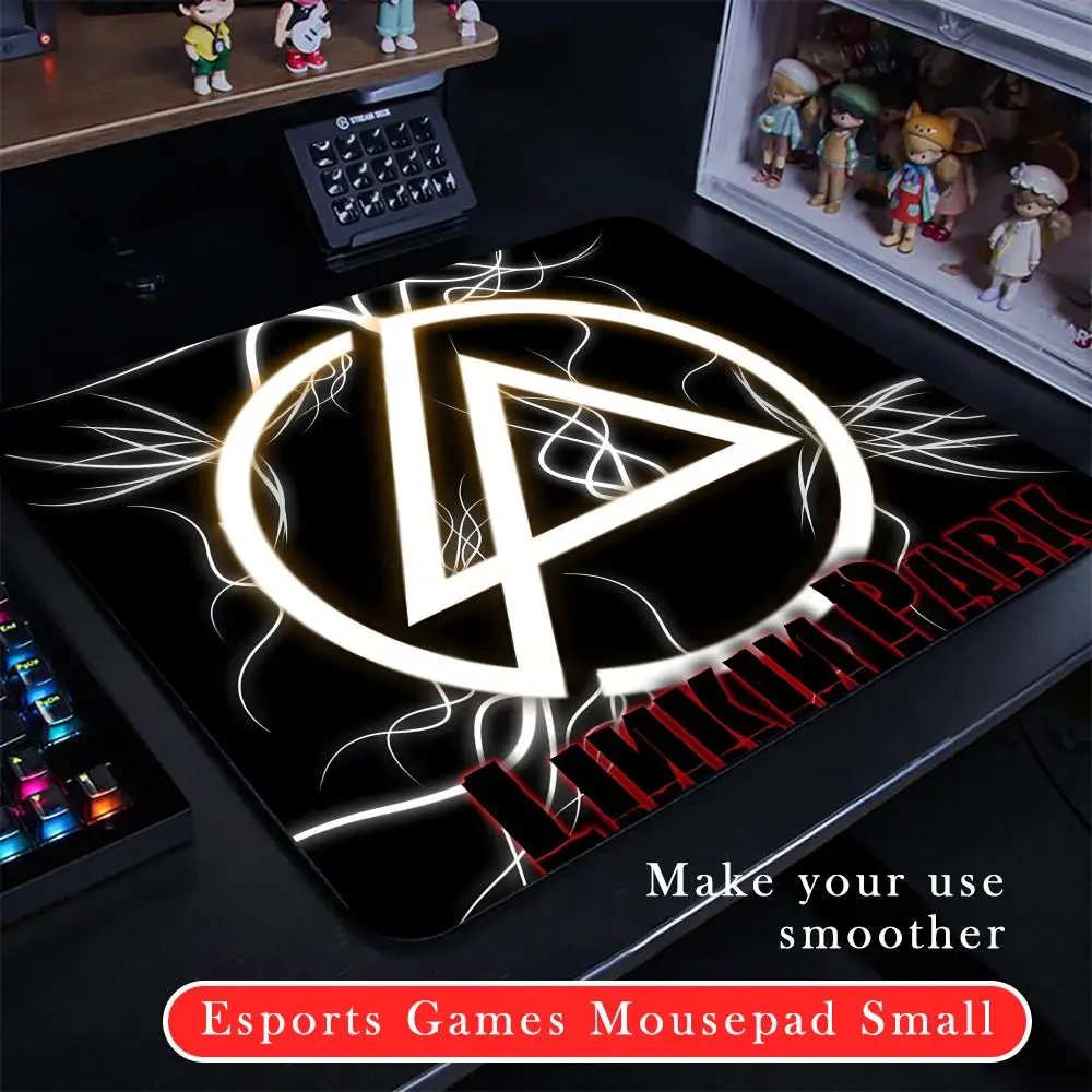 L-Linkin Music P-Park Mouse Pad Cartoon rubber Small mouse pad desktop computer office keyboard e-sports ROGs game mouse pad