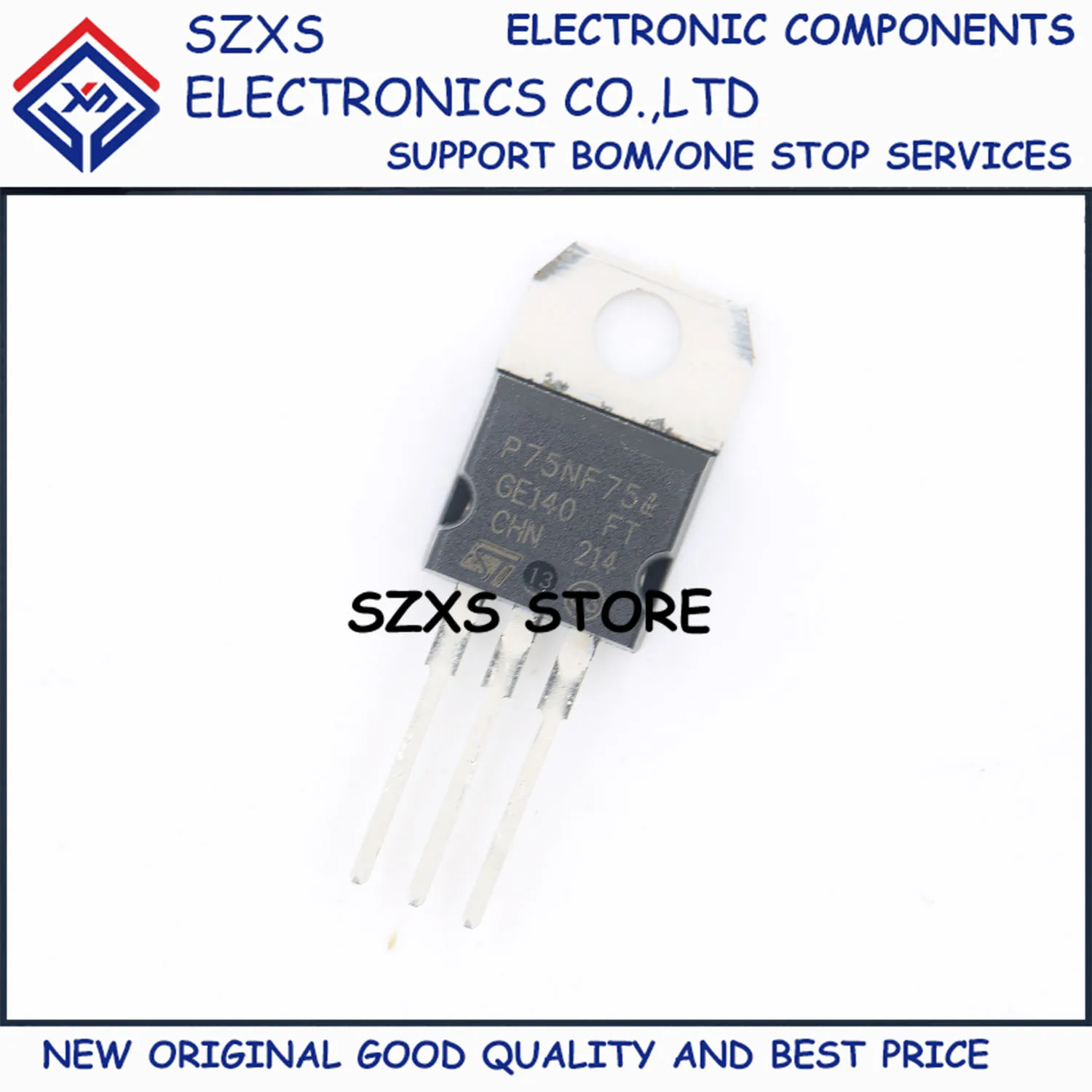 

New Original 10Pcs STP75NF75 P75NF75 TO-220 75V 80A Field-effect Transistor In Stock Electronic Components Good Quality