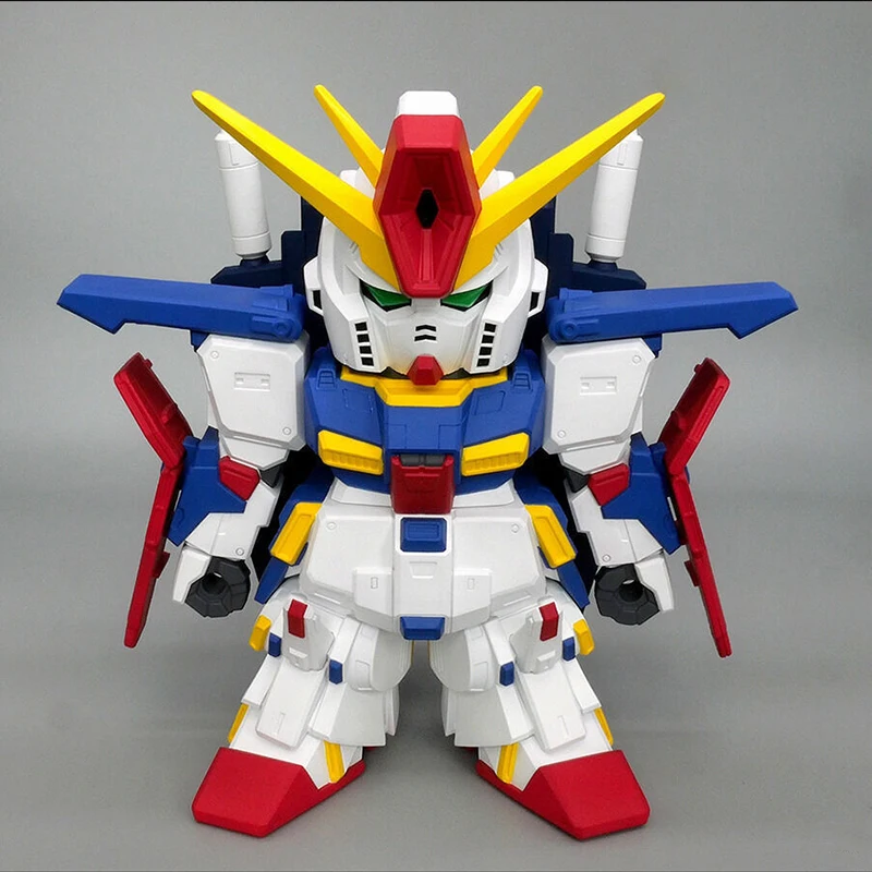 Genuine Original PLEX SD MSZ-010 ZZ GUNDAM Mobile Suit Gundam ZZ Action Anime Figure Collectible Model Dolls Statuette Ornament