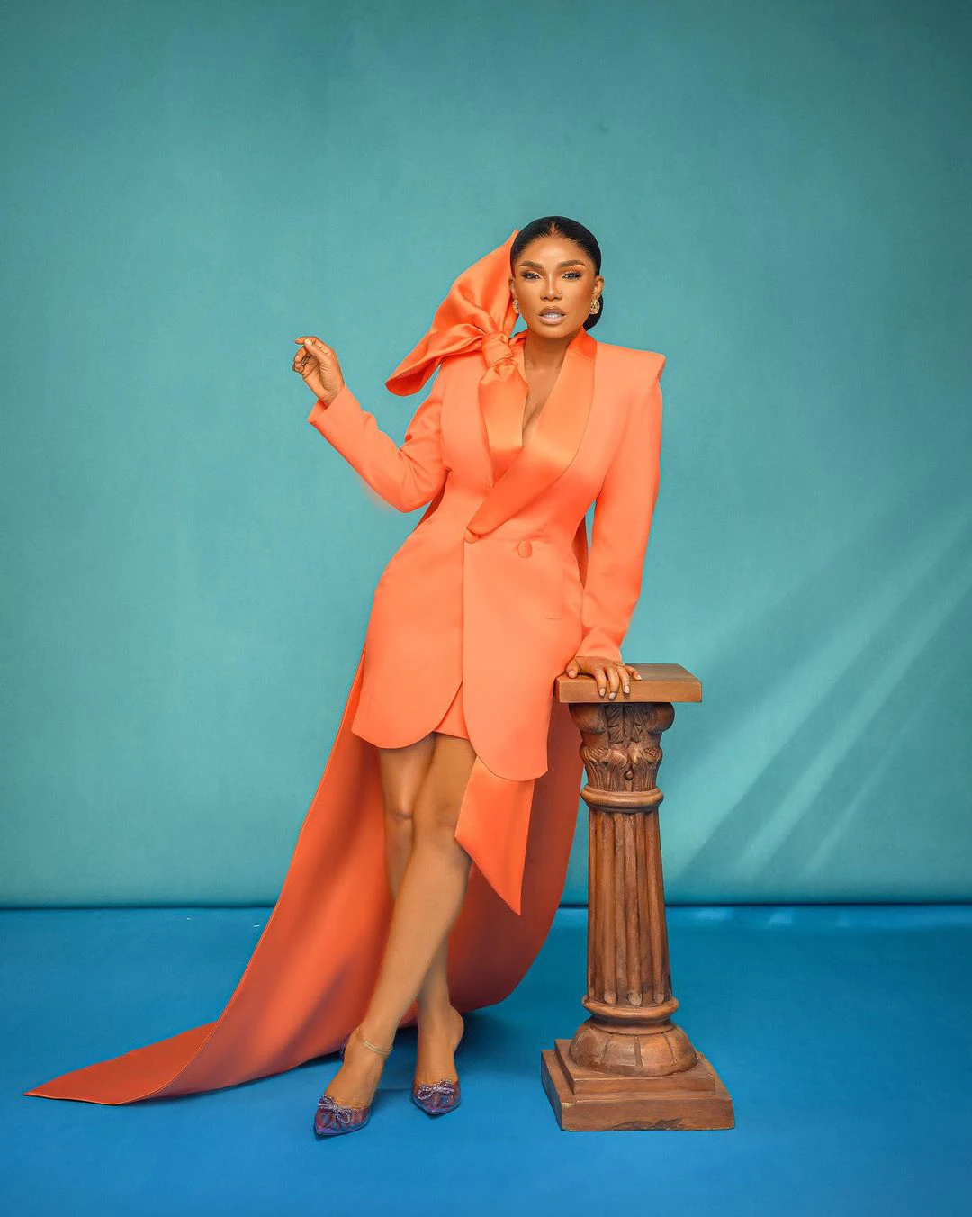 القوس الكبير المرأة البدلة فستان أطفال مع سروال داخلي السترة بنطلون 2 قطعة الزفاف الرسمي البدلات الرسمية حفلة موسيقية فستان مخصص سترة رسمية #2