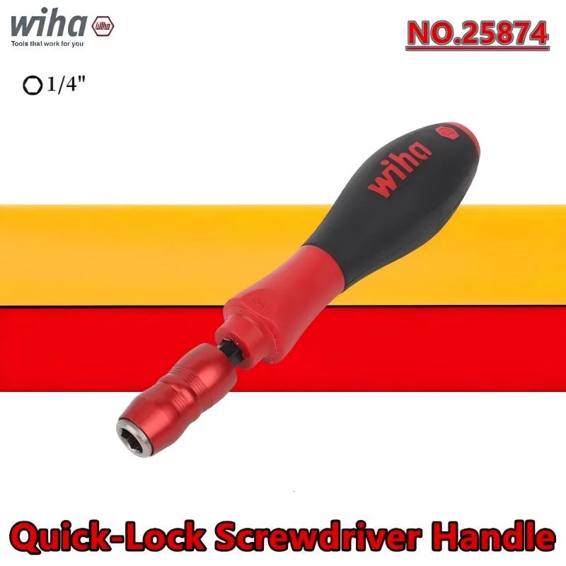 WIHA 25874 Quick Release Socket Screwdriver Handle Fits 1/4