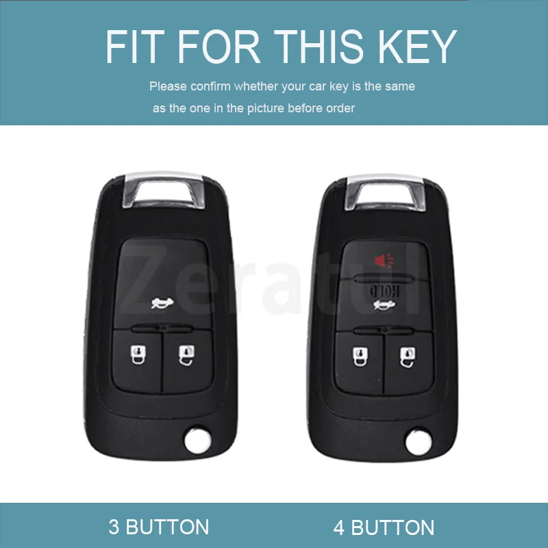 3 4 Button Car Flip Key Case Cover for Chevrolet Buick Cruze Captiva Vauxhall Astra Corsa Insignia Mokka Aveo Trax Sail Malibu