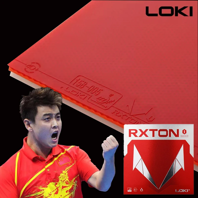 

LOKI RXTON I ITTF одобренный резиновый лист для настольного тенниса, полулипкая петля с шипами, быстрая атака, резиновая резина для пинг-понга с губкой для торта