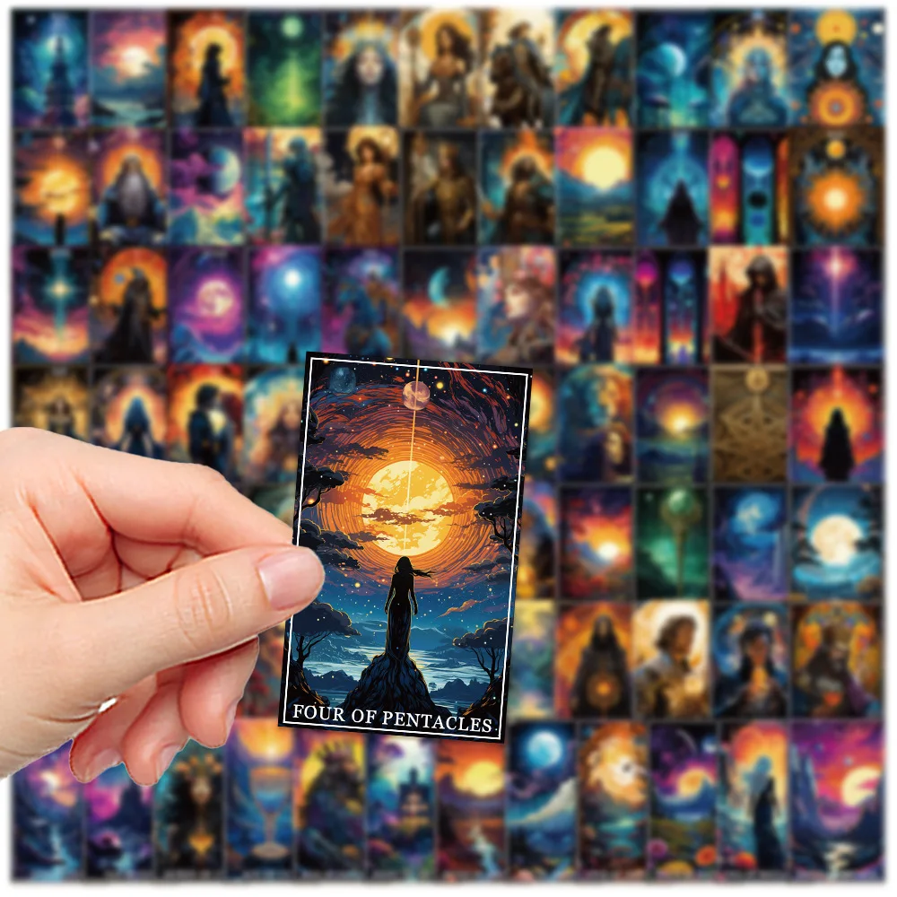 78pcs Fantasy Tarot Card Series Graffiti Stickers Suitable for Laptop Helmets Desktop Decorations DIY Stickers Toys Wholesale