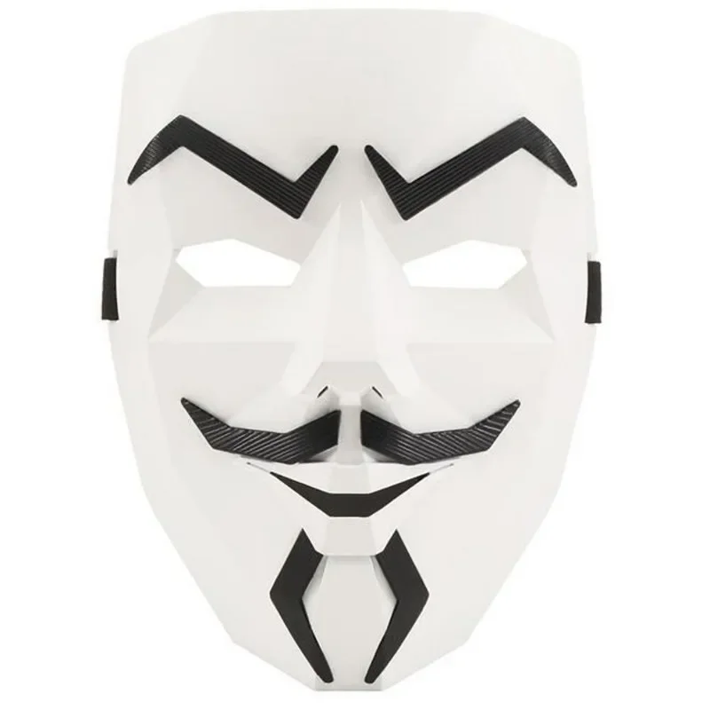 Spy Ninjas Project Zorgo Hacker Mask Black White V For Vendetta Hackers Cos Mask Halloween Cosplay Party Diy Masks Children Toys