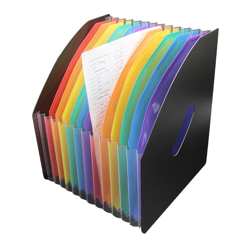 Портативная папка для файлов А4, 13 карманов, водонепроницаемый органайзер для файлов, вертикальная папка для офиса и школы