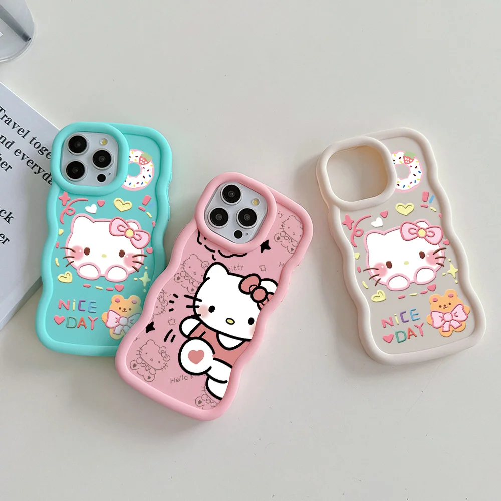 Cute Hellos Kittys Phone Case for iPhone 16 15 14 13 12 11 Pro Max XR X XS XSMax 7 8 6 6s Plus Soft Silicone Back Cover