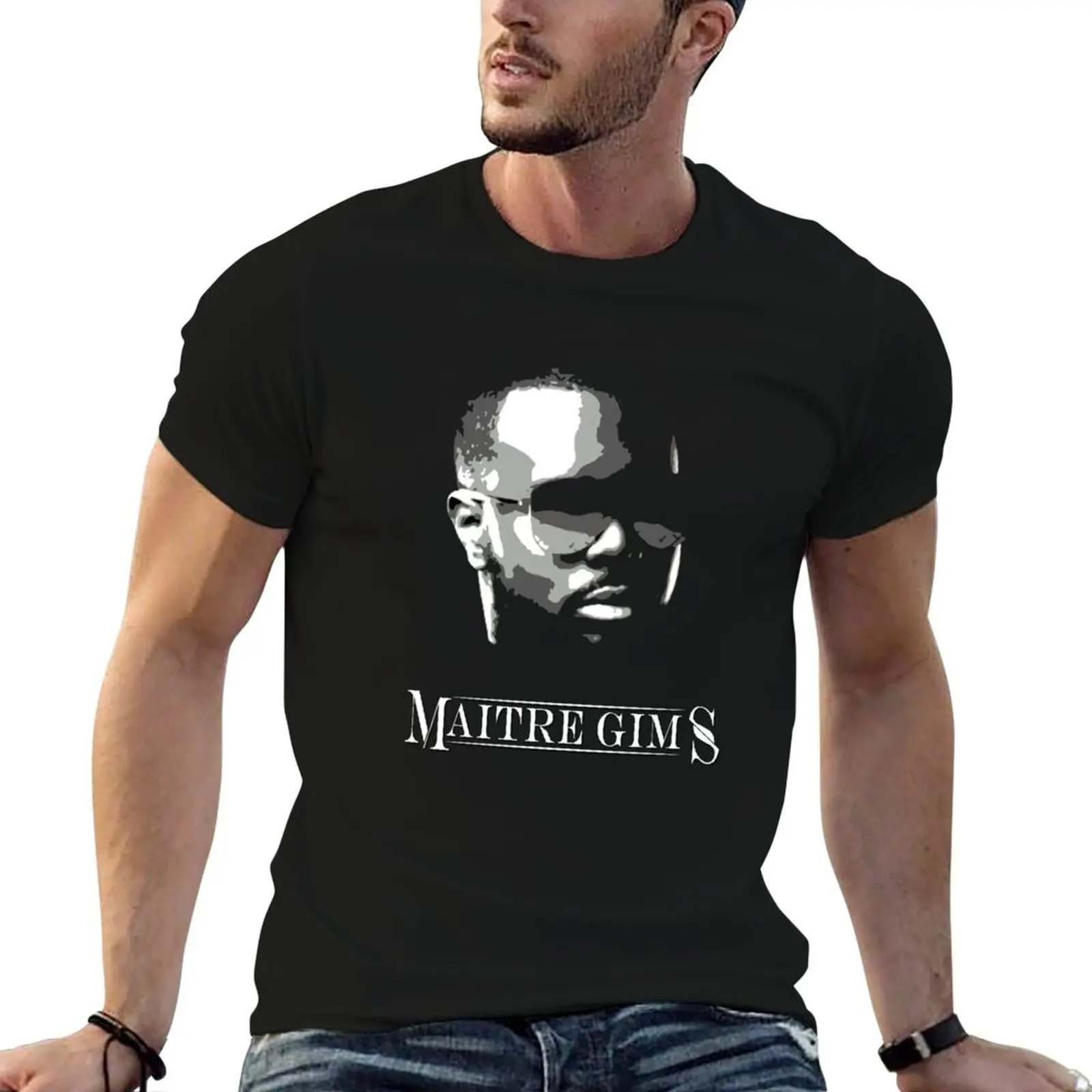 

BLACK MAITRE GIMS T-Shirt man t shirt cotton t shirts for man graphic funny T-Shirt