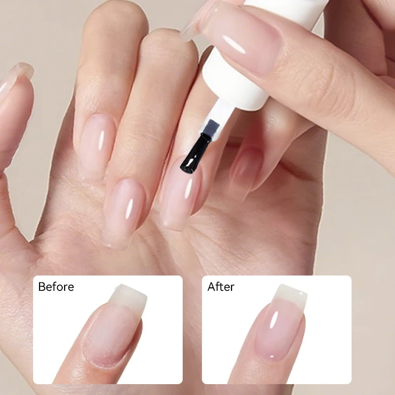 LILYCUTE 7 مللي قاعدة الأظافر البولندية العلوية واضح تأثير مشرق شبه دائمة طويلة الأمد مسمار الفن الورنيش التجفيف السريع لا حاجة مصباح #6
