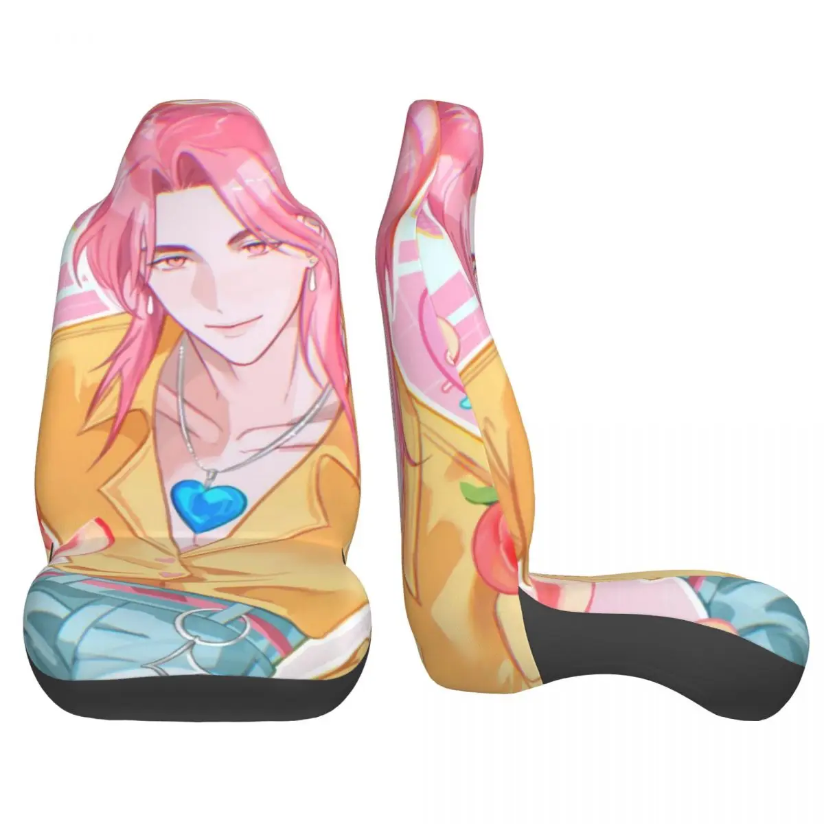 الرومانسية ساجا بنين غطاء مقعد السيارة العالمي على الطرق الوعرة AUTOYOUTH KPop شيطان الصيادين مقعد السيارة حامي البوليستر الصيد