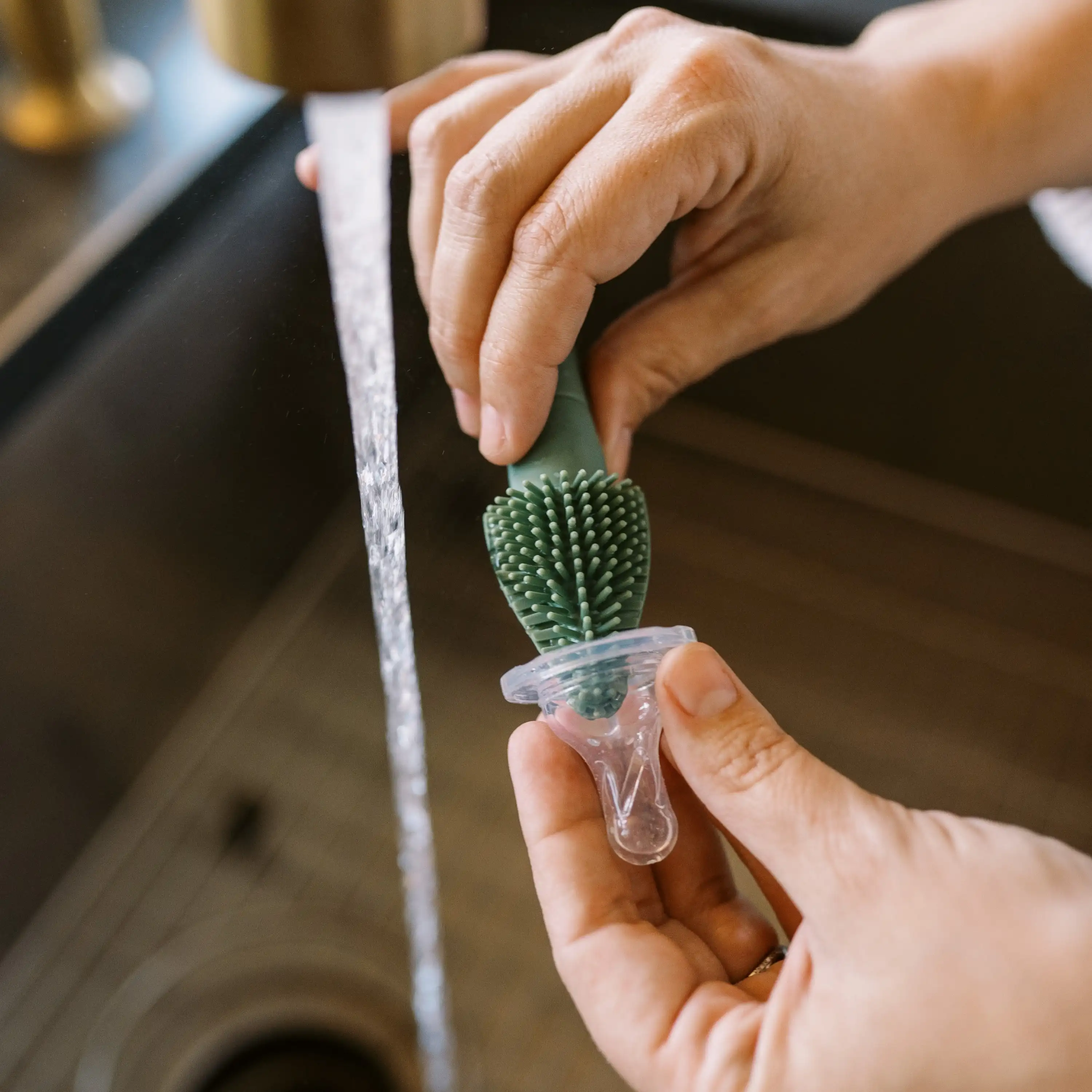 ボトル、注ぎ口、ストローブラシ付きシリコンクリーニングブラシセット、BPAフリー、3パック、ボトルブラシクリーナー