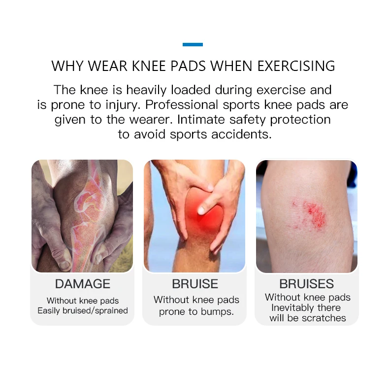 1Pc Knie Brace Kompression Knie Unterstützung Stoßfest Knie Pads Knie Hülse für Laufen Arthritis Joint Pain Relief Männer Frauen – Detail 2