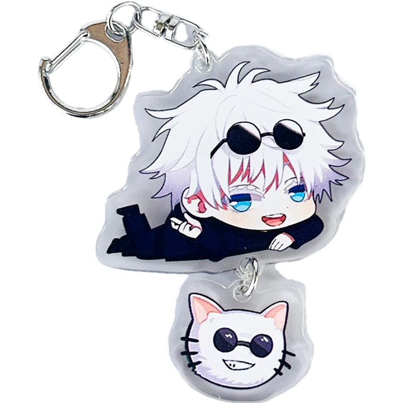 Anime Jujutsu Kaisen Satoru Gojo Fushiguro Megumi	Kugisaki Nobara Cosplay Keychain  Ambitus